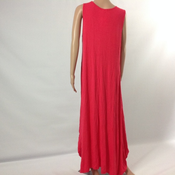 New Brooklynn's Women's Maxi Dress Pink High Low - Picture 3 of 5